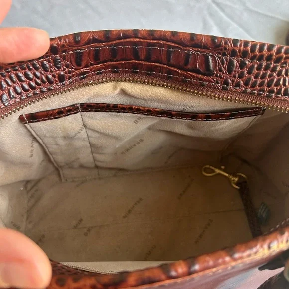 Brahmin Pecan Brown Leather Satchel - Picture 5 of 12